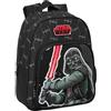 safta Star WARS THE FIGHTER - Zaino scuola per bambini, ideale per bambini di diverse età, comodo e versatile, qualità e resistenza, 27 x 10 x 33 cm, colore: nero, Nero, Estándar, Casual
