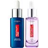 L'OREAL PARIS L'Oréal Paris Revitalift Filler Siero Antirughe Rivolumizzante Idratante con Acido Ialuronico 30ml + Revitalift Laser Siero Notte con Retinolo Puro 30ml - 2 Sieri