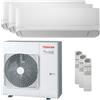 TOSHIBA CLIMATIZZATORE TRIAL SPLIT 7,5 KW CON UNITA INTERNA NEW SEIYA 13000 + 10000 + 10000 CL. A++/A+ COD. RAS-3M26U2AVG-E / RAS-B13E2KVG-E / RAS-B10E2KVG-E / RAS-B10E2KVG-E - TOSHIBA