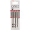 Bosch Punta Extradura T20,T25,T30x89mm: 3 uds