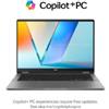 ASUS NB 14 TOUCH VIVOBOOK FLIP ULTRA 5 226V 16GB 512GB SSD Copilot PC Convertibile Oled + Stylus WI - TP3407SA-QL011W