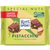 RITTER SPORT Pistacchio, Tavoletta di Cioccolato al Latte con Pistacchi Tostati e Salati, Cacao 100% Certificato Sostenibile, 100g