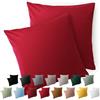 Blumtal Federe Cuscini Divano 50x50 cm - Set di Copricuscini per Divani in Microfibra a 2 Pezzi con Chiusura a Zip, certificati Oeko-Tex, extra morbidi e lavabili - Rosso