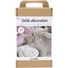Creativ Company Table Decoration Set with Embroidery Elements - Pastel Colours - Perfect for Designing Individual Table Decoration
