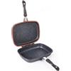 Avilia Bistecchiera Antiaderente 2 in 1 con Chiusura Magnetica per Induzione - Piastra Doppia Funzionale 32x24cm, Rivestimento Dura-Tech per Cucina Creativa