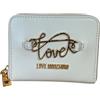 Love Moschino Portafoglio Da Donna Marchio, Modello JC5734PP0MKG0, Realizzato In Pelle Sintetica. Avorio