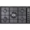 De Longhi Piano Cottura 5 Fuochi a gas da Incasso (1 Bruciatore Tripla Corona) Larghezza 90 cm Nero NL 59 DD