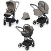 FOPPAPEDRETTI Trio Completo TicToc Desert Seggiolino Auto i-Size + BORSA OMAGGIO! TIC TOC