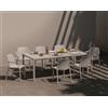 Nardi Set tavolo Tevere 210 Extensible con 10 Tiberina Armchair