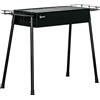 Outsunny Barbecue a Carbonella con 2 Griglie e Cestini Laterali, 94x39x70cm, Nero | Aosom Italy