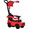 HOMCOM Macchina a Spinta per Bambini 12-36 Mesi con Licenza Mercedes, Tettuccio e Maniglia, 85.5x40.5x95 cm, Rosso | Aosom Italy