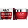OLAY Crema Viso Giorno Regenerist, Antirughe, Idratante con Acido Ialuronico, Niacinamide e Vitamina B3, Rassoda e Idrata la Pelle in Profondità per un Aspetto Tonico e Rigenerato, 50ml