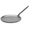 De Buyer Carbone Plus Padella Crepe in Ferro cm. 26, 5120.26, Acciaio, Argento, Diametro 26 cm