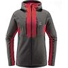 Haglöfs 604820_4N4 ROC Nordic Mid Hood Maglia Lunga Uomo Magnetite/Scarlet Red Taglia L