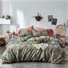 VM VOUGEMARKET VM Vougemarcket - Set di biancheria da letto king size, 3 pezzi, in cotone egiziano a fibra lunga, chiusura a bottoni, liscia, setosa full queen (1 copertura per piumino + 2 pillow shams) Cella
