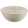 Guzzini 17500279 Tierra, Ciotola L con Coperchio, Contenitore 3.1 Litri, Plastica Riciclata-Argilla, Post Consumer Recycled, Beige
