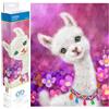 DIAMOND DOTZ DD7.018 - Set originale 5D Diamond Painting Lama Lulu, set creativo con 6.119 pietre a mosaico diamantate, set da pittura ca. 42 x 32 cm, set completo fai da te per adulti e bambini dagli