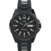 Timex Orologio da Uomo Trend da 44 mm, Cinturino in Acciaio Inox Nero, Quadrante Nero, Cassa Nera, TW2Y28800