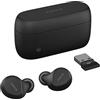 Jabra Evolve2 Buds Bluetooth In-Ear True Wireless, Cancellazione Attiva del Rumore (ANC), MultiSensor Voice a 4 microfoni - Certificati MS Teams, Funzionano con Tutte le App per Runioni - Nero