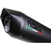 GPR Scarico omologato marca GPR compatibile con Suzuki V-Strom 1000 2014/2016,terminale omologato con raccordo,GPR Furore Nero
