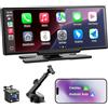 Avylet Carplay Auto Android Wireless,8.1'' Schermo Con Telecamera Posteriore, Autoradio Portatile Touchscreen Con Navigazione OTA, GPS, Mirror Link, Controllo Vocale, Bluetooth, AUX, FM, WIFI