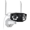 Reolink 4K Telecamera Wi-Fi Esterno con Doppia Lente, Angolo di visione di 180°, Videosorveglianza Esterno con Visione Notturna a Colori, Rilevamento Persone/Veicoli/Pet, Audio a 2 Vie, Duo 2 WiFi