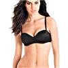 Giosal Reggiseno Lormar Donna Pura Fascia Graduata Spalline Staccabili Vari Colori GIOSAL-Nero-3