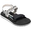 Quiksilver Monkey Caged, Sandali Uomo, Nero Bianco, 45 EU