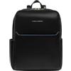 Piquadro Zaino Donna Porta PC 14 2 comparti in Pelle Blue Square
