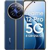 realme 12 Pro 5G Smartphone, 8+256GB, ritratto con teleobiettivo Sony Zoom ottico 2X, Fotocamera IMX882 OIS, Display curvo da 120Hz, Ricarica SUPERVOOC da 67W, Batteria massiva da 5.000mAh, blu