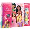 Disney Princess libro magnetico per bambini dai 3 anni in su, con 40 personaggi magnetici e accessori, libro di partecipazione interattiva, libro di gioco creativo, Cenerentola, Arielle, Belle & Co