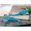 AlexandreHouse Pack of 4 Figure, Gecko, Synthetic resin, blue, PU 4, 2 assorted, W. 25 cm, H. 8 cm