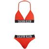 Calvin Klein Bikini Triangolo Bambina Ky0Ky00090 Costume da Bagno, Bianco (Bianco Brillante), 10-12 Anni