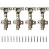 LIKERAINY 95 Grado Cerniera 26mm Battuta Interna con Ammortizzatore con Montaggio Clip on per Ante Mobili da Cucina Gabinetto Cerniere per Armadio Porta 4 Pezzi