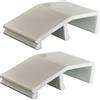 Swift Gift UK Blocco alzata in UPVC per porta, con clip, set di 2 guide di ricambio in plastica per chiusura delle porte