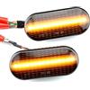 QKLsudua, 1 coppia di indicatori anteriori per parafango anteriore a LED dinamici marcatori laterali compatibili con VW Tran-sporter T5 Po-lo Golf 3 4 Pas-sat B5 Sha-ran Lu-po Bo-ra Mul-tivan