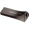 Samsung Memorie MUF 128BE4 Bar Plus USB Flash Drive, USB 3.1, 128 GB, Type-A Fino a 300 MB/s, Grigio Titanio