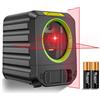 Huepar Livella Laser Autolivellante 25M, Linea Laser Rosso a Croce, Orizzontale e Verticale, IP54 Batteria Inclusa-B011R