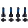 BESPORTBLE 4 Pezzi M6 * 18 Acciaio Freno Bicicletta Vite di Fissaggio antiruggine per Mountain Bike