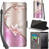 PHINIENLAND Cover per Samsung Galaxy S9 Plus Case PU Pelle Custodia [Kickstand] [Chiusura magnetica] [Slot per Schede], Portafoglio Flip Custodia per Samsung S9 Plus,Rosa