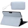 HYZUO Custodia Protettiva per 2024 Surface Pro 11, 10, 9 2022, Supporto Folio con Portastilo, Compatibile con la Type Cover Tastiera, con una Borsa Piccola, Blu pallido