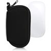 kwmobile Custodia Mouse Wireless Compatibile con Apple Magic Mouse 1/2 - Custodia Neoprene Mouse - Astuccio Porta Mouse PC Gaming nero