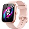 Fitpolo Smartwatch Uomo Donna Chiamate Bluetooth, Orologio Intelligente Alexa Integrato per Android iOS, 1.91 orologio fitness con 100+ Modalità Sport & IP68, con cardiofrequenzimetro da polso/Sonno -Rosa