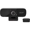 Acer QHD - Webcam per videoconferenza, 5 Megapixel, 30 FPS, grandangolo 70°, microfono integrato di cancellazione del rumore, compatibile con Win, Linux, Mac e Android, colore: Nero