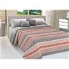 BIANCHERIAWEB Copriletto Piquet Primavera Estate 100% Cotone Sofia Disegno Rodrigo Singolo Arancio