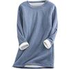 Fannyfuny Noi di Notte Camicia da Notte Camicia Donna Cute Cat Stampato Felpa in Pile Spessa O-Collo Caldo Top Camicia Casual Calda E Morbida Tunica Taglie Comode