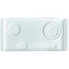 Vassoio rettangolare per caffè e cappuccino in porcellana bianca cm 24x12 - Bianco - Porcellana
