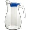 BORGONOVO Caraffa venezia borgonovo in vetro lt 1,5 - Vetro,plastica - Trasparente,blu