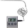 SCHNEIDER Termometro digitale con sonda e timer +250°c - Acciaio - Acciao Inox