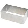 Stampo rettangolare in acciaio inox cm 10x5x3,5 - Acciaio - Acciaio Inox